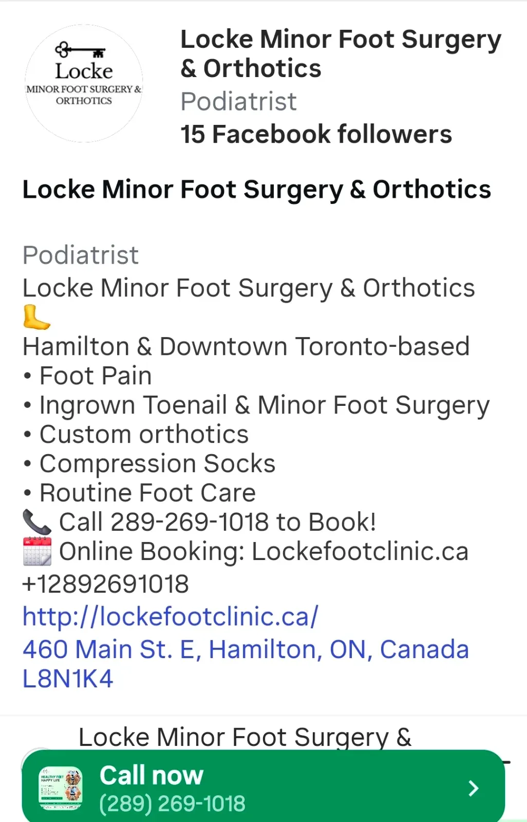 Locke Minor Foot Surgery & Orthotics, business photo