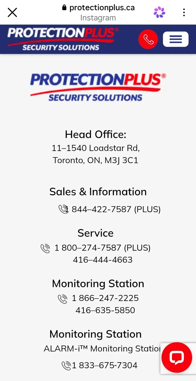 Protection Plus Security Solutions business card: Security Solutions