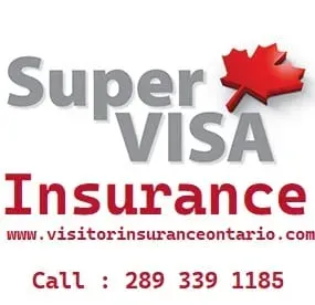 Super VISA Insurance business card