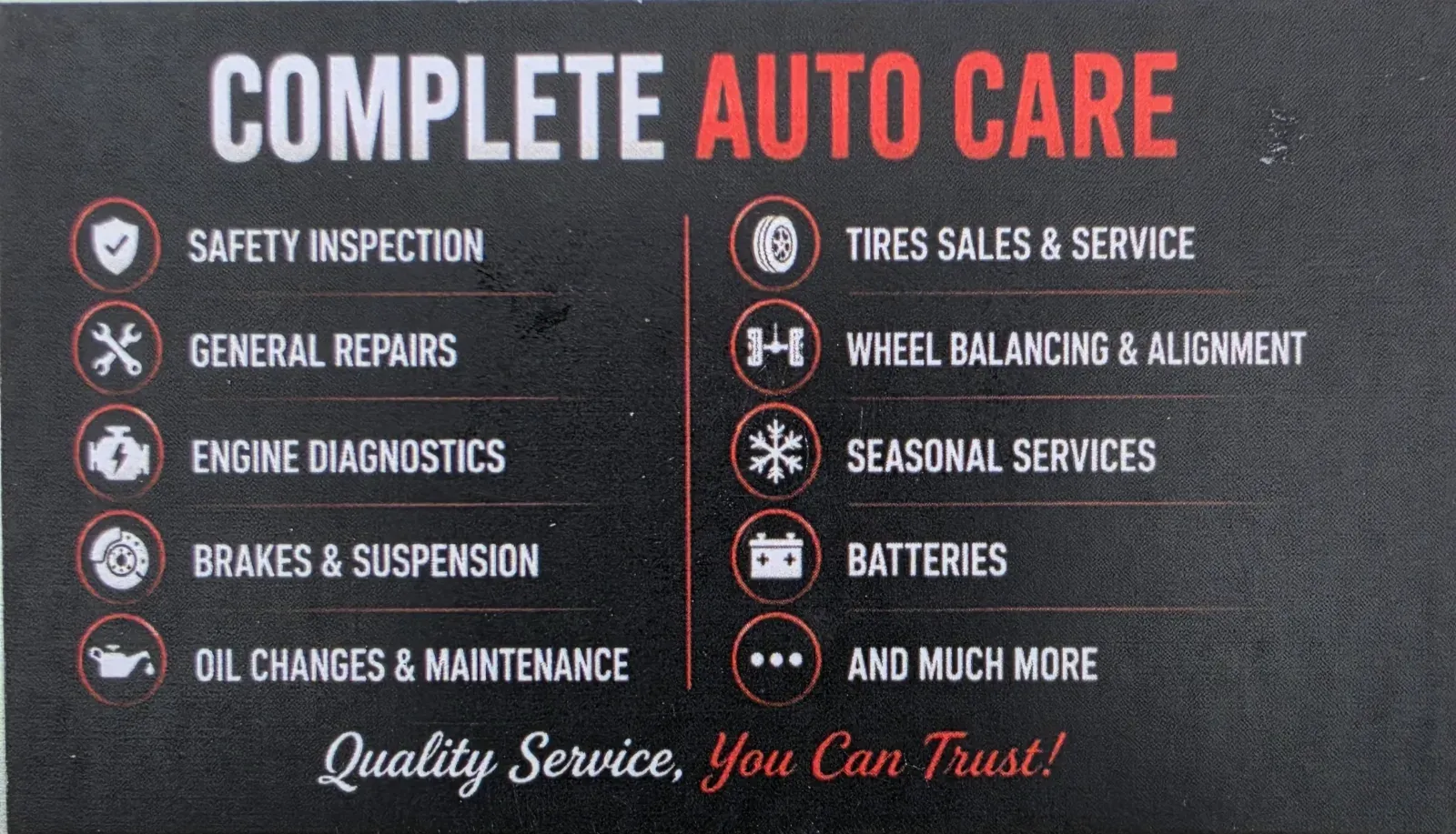 AD Auto Service & Tires, business photo