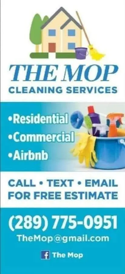 The Mop Cleaning Services business card