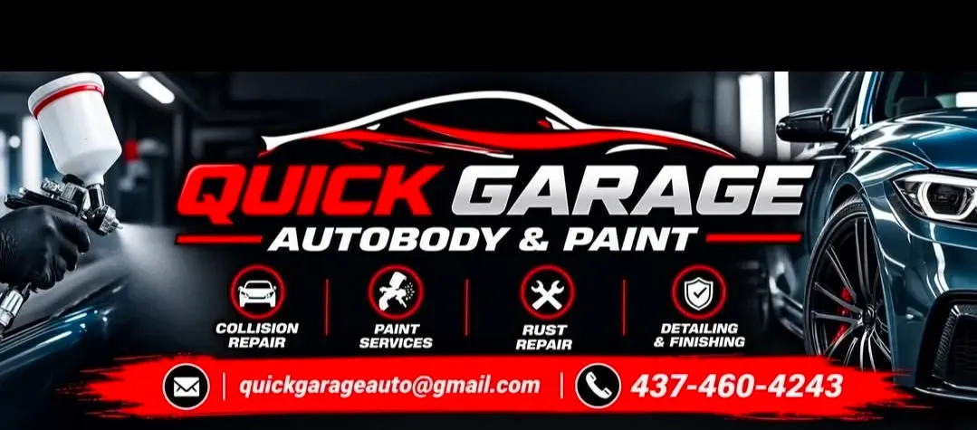 Quick Garage Autobody & Paint business card: Autobody & Paint